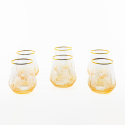 Ornament Altın Amber Viski Kadeh