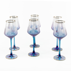 Ornament Mavi Platin Kadeh